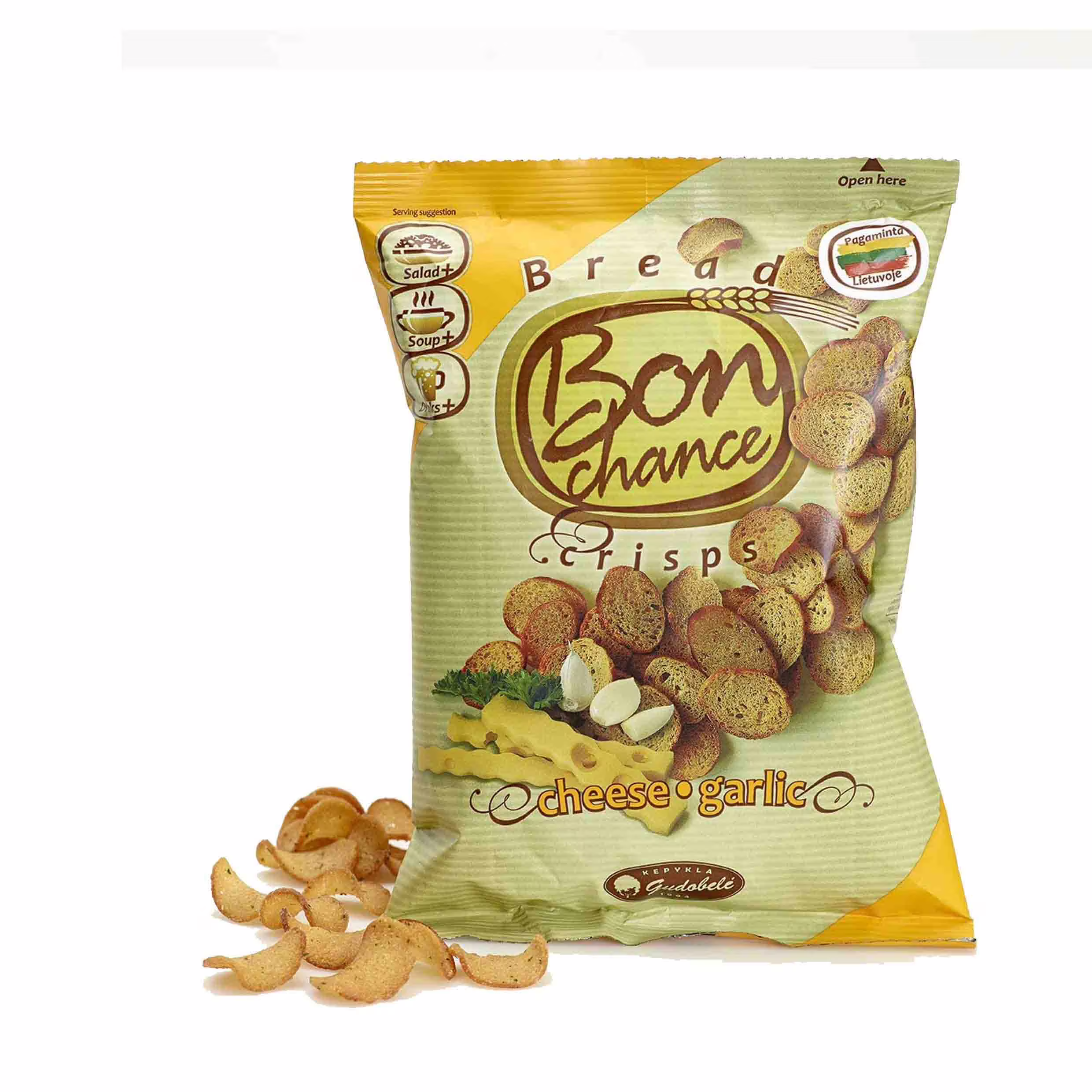brød chips med ost