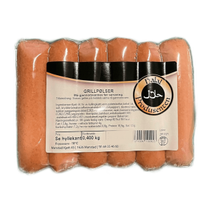 Kylling Grillpølser Halal (frossen) Manstad Kjøtt AS 400g
