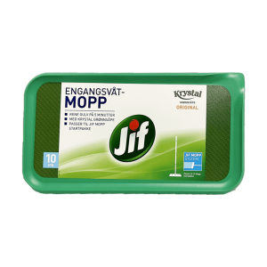 Engangsvåt Mopp (Grønnsåpe Original) Jif 10 stk