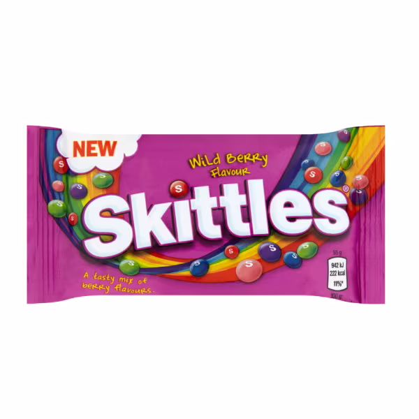 SKITTLES wild berry Smak 55 g