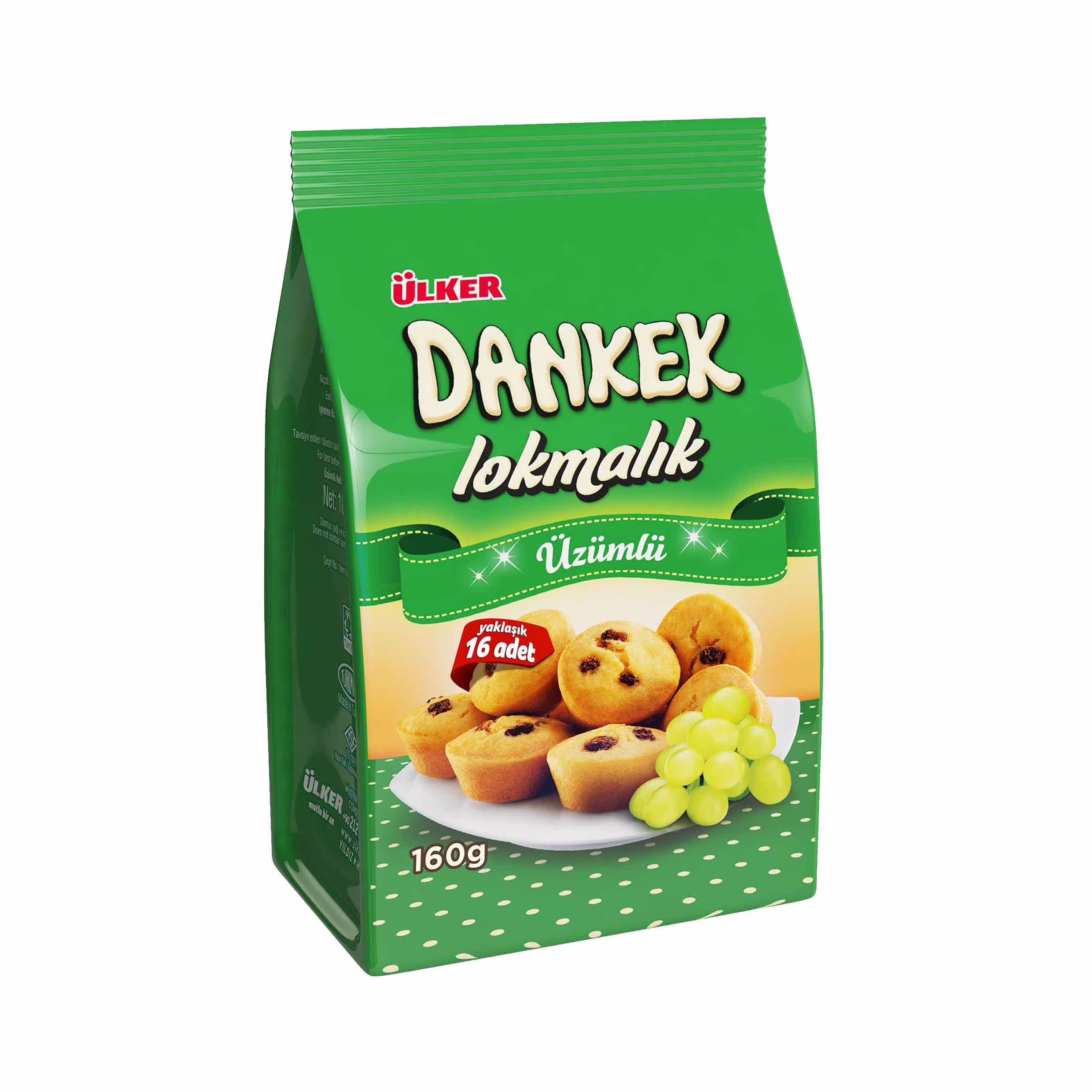 ULKER Dankek Lokmalik Kake Med Druer 180g