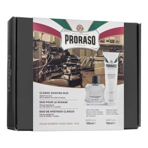 Proraso Duo Pack barberkrem og aftershave balm Sensitiv